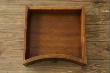 中古　イタリア　高級輸入家具　象嵌入り　曲線美が優雅なライティングビューロー　(R-088137)