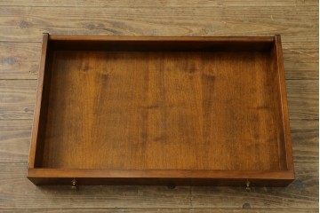 中古　美品　イタリア高級家具　メデア(Medea)　美しい杢目を活かした象嵌細工が魅力的なライティングビューロー　定価約70万円　(R-088147)