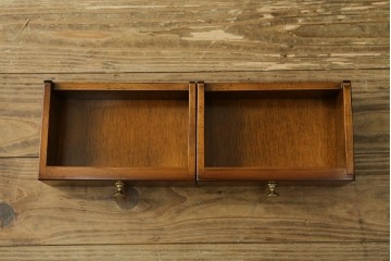 中古　美品　イタリア高級家具　メデア(Medea)　美しい杢目を活かした象嵌細工が魅力的なライティングビューロー　定価約70万円　(R-088147)