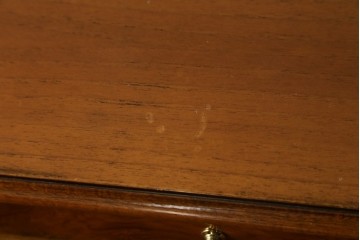 中古　美品　イタリア高級家具　メデア(Medea)　美しい杢目を活かした象嵌細工が魅力的なライティングビューロー　定価約70万円　(R-088147)