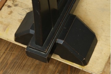 和製ヴィンテージ　井波彫刻　横山一夢刀　荒波を舞う鷲図の彫刻衝立　(R-088148)