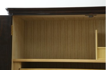 中古　高級品!!　黒檀(コクタン)材　蒔絵入り　内部の仕上げまで丁寧に作りこまれた着物箪笥　定価約200万円　(R-088155)