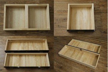 中古　高級品!!　黒檀(コクタン)材　蒔絵入り　内部の仕上げまで丁寧に作りこまれた着物箪笥　定価約200万円　(R-088155)