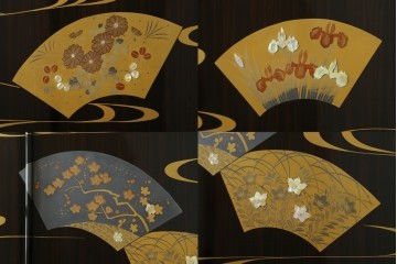 中古　高級品!!　黒檀(コクタン)材　蒔絵入り　内部の仕上げまで丁寧に作りこまれた着物箪笥　定価約200万円　(R-088155)