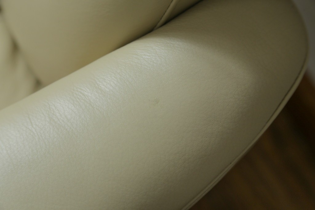 中古　美品　EKORNES(エコーネス)　Stressless Wing(ウィング)　本革　オットマン付きストレスレスチェア　定価約35万円　(R-088156)
