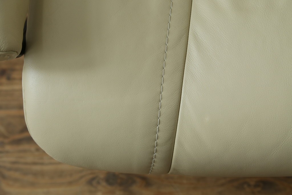 中古　美品　EKORNES(エコーネス)　Stressless Wing(ウィング)　本革　オットマン付きストレスレスチェア　定価約35万円　(R-088156)
