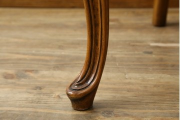 中古　美品　イタリア高級家具　メデア(Medea)　アール・ヌーヴォー様式の優美な曲線と彫刻が目を引くアームチェア　定価約50万円　(R-088158)