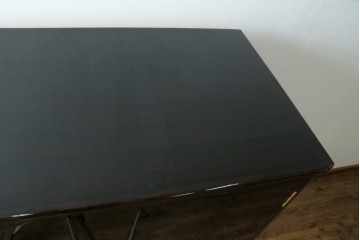 中古　高級品　黒檀　扇面と流水文の蒔絵が上品な衣装箪笥　定価約150万円　(R-088159)