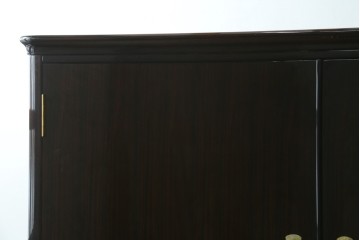 中古　高級品　黒檀　扇面と流水文の蒔絵が上品な衣装箪笥　定価約150万円　(R-088159)
