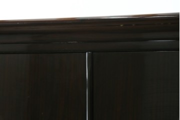 中古　高級品　黒檀　扇面と流水文の蒔絵が上品な衣装箪笥　定価約150万円　(R-088159)