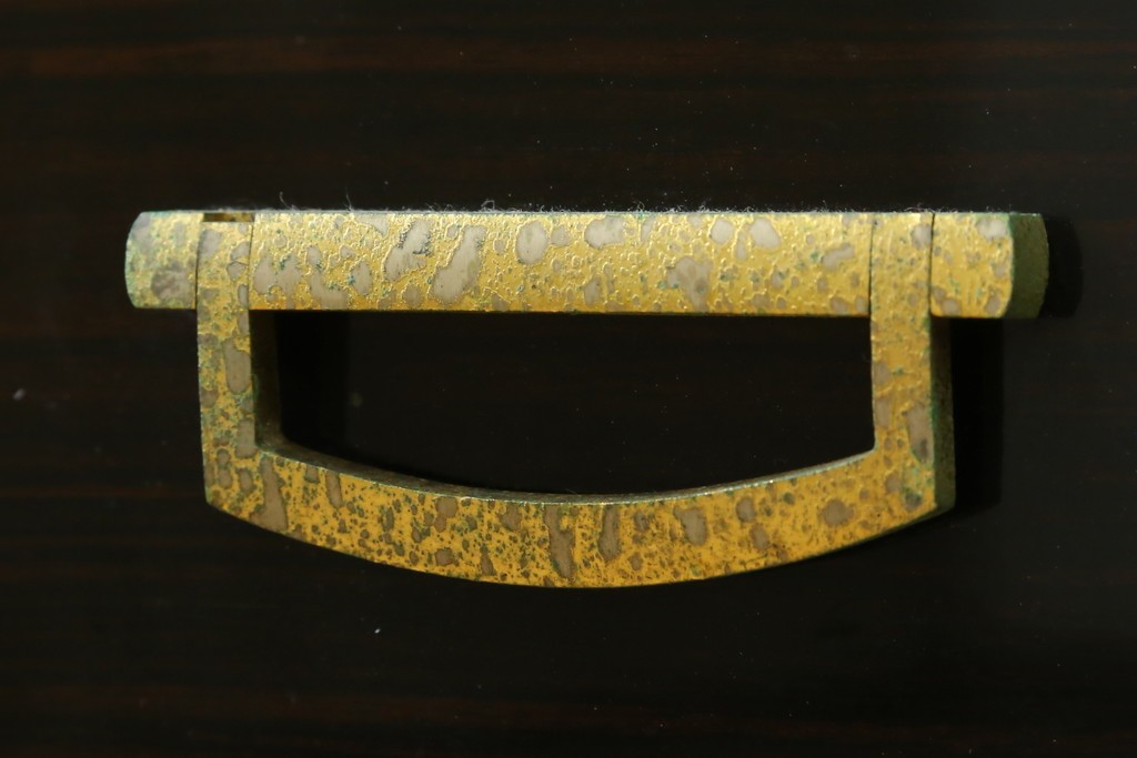 中古　高級品　黒檀　扇面と流水文の蒔絵が上品な衣装箪笥　定価約150万円　(R-088159)