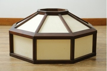ヴィンテージ照明　希少な廃番品　松本民芸家具　八角形のシェードが趣ある吊大アンドン　(R-088165)