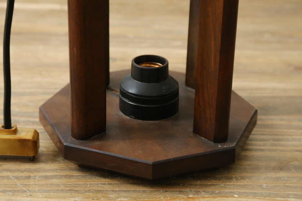 ヴィンテージ照明　希少な廃番品　松本民芸家具　八角形のシェードが趣ある吊大アンドン　(R-088165)