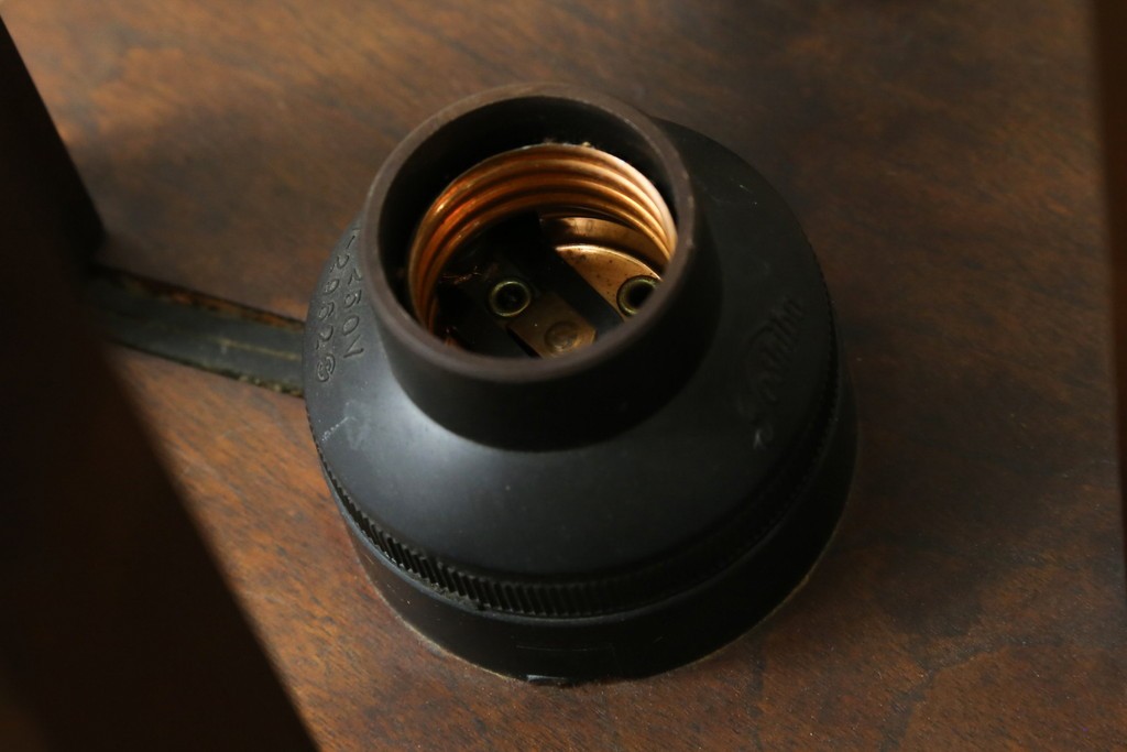 ヴィンテージ照明　希少な廃番品　松本民芸家具　八角形のシェードが趣ある吊大アンドン　(R-088165)