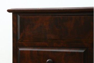 中古　美品　希少な廃番品!!　北海道和光民芸家具　樺(カバ)材　深みのある木色が美しい引き出し2杯付きのベンチチェスト　(R-088167)