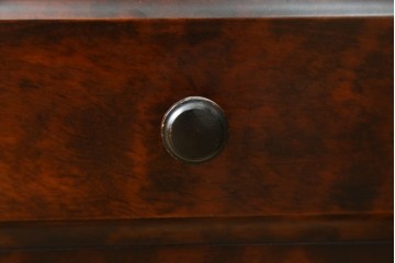中古　美品　希少な廃番品!!　北海道和光民芸家具　樺(カバ)材　深みのある木色が美しい引き出し2杯付きのベンチチェスト　(R-088167)