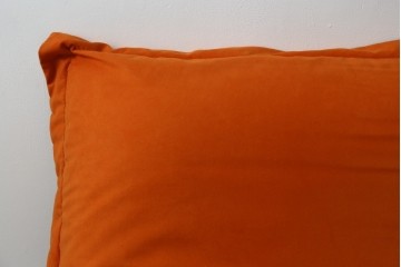 中古　ligne roset(リーンロゼ)　ROSETCalin(ロゼカラン)　type1　スウェードR-0691　鮮やかなオレンジカラーの2人掛けソファ　定価約52万円　(R-088177)