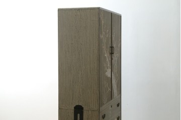 中古　美品　木地蒔絵　並厚　梅や草花の図が上品な着物箪笥　定価約100万円　(R-088181)