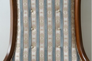 中古　DREXEL HERITAGE(ドレクセルヘリテイジ)　Upholstery(アップホルスタリー)　ストライプ柄のハイバックチェア　(R-088184)