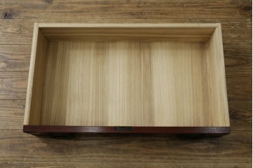 中古　美品　欅産業　仙台民藝箪笥(仙台箪笥)　漆塗りの収納箪笥　定価約41万円　(R-088186)