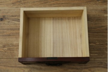 中古　美品　欅産業　仙台民藝箪笥(仙台箪笥)　漆塗りの収納箪笥　定価約41万円　(R-088186)