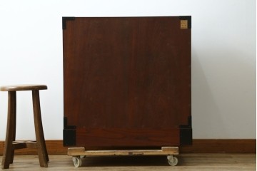 中古　美品　欅産業　仙台民藝箪笥(仙台箪笥)　漆塗りの収納箪笥　定価約41万円　(R-088186)