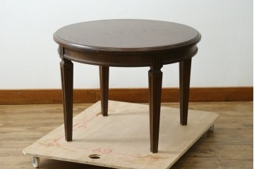 中古　美品　カリモク家具(karimoku)　ドマーニ(domani)　クイーンズライフ(QUEENS LIFE)　クラシカルモダンな雰囲気漂うリビングテーブル　定価約17万円　(R-088193)