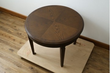中古　美品　カリモク家具(karimoku)　ドマーニ(domani)　クイーンズライフ(QUEENS LIFE)　クラシカルモダンな雰囲気漂うリビングテーブル　定価約17万円　(R-088193)
