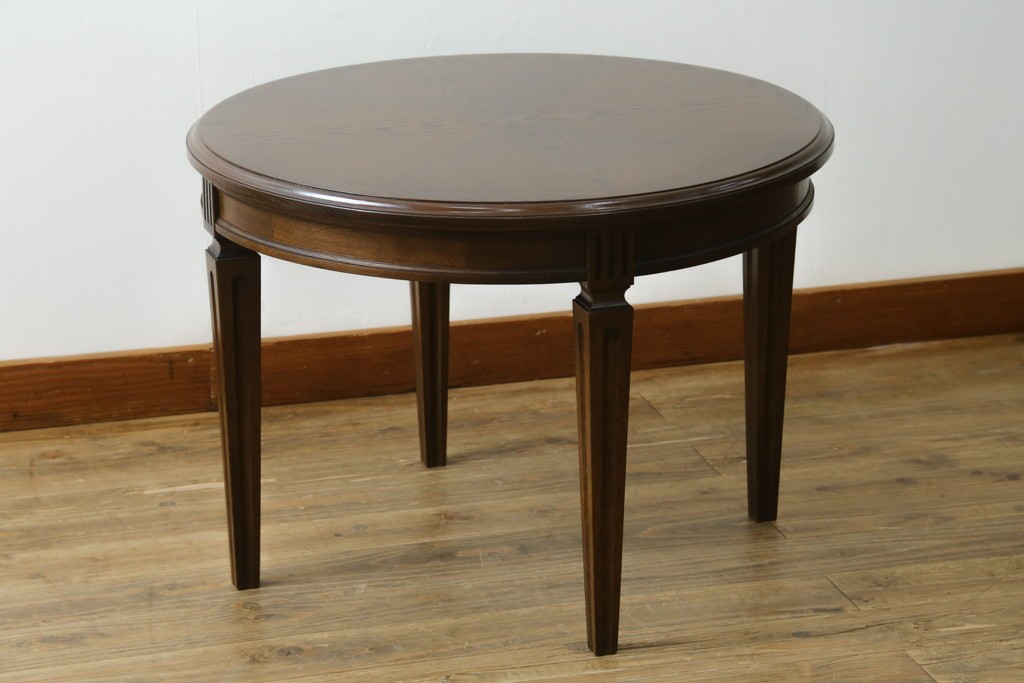 中古　美品　カリモク家具(karimoku)　ドマーニ(domani)　クイーンズライフ(QUEENS LIFE)　クラシカルモダンな雰囲気漂うリビングテーブル　定価約17万円　(R-088193)