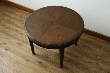 中古　美品　カリモク家具(karimoku)　ドマーニ(domani)　クイーンズライフ(QUEENS LIFE)　クラシカルモダンな雰囲気漂うリビングテーブル　定価約17万円　(R-088193)