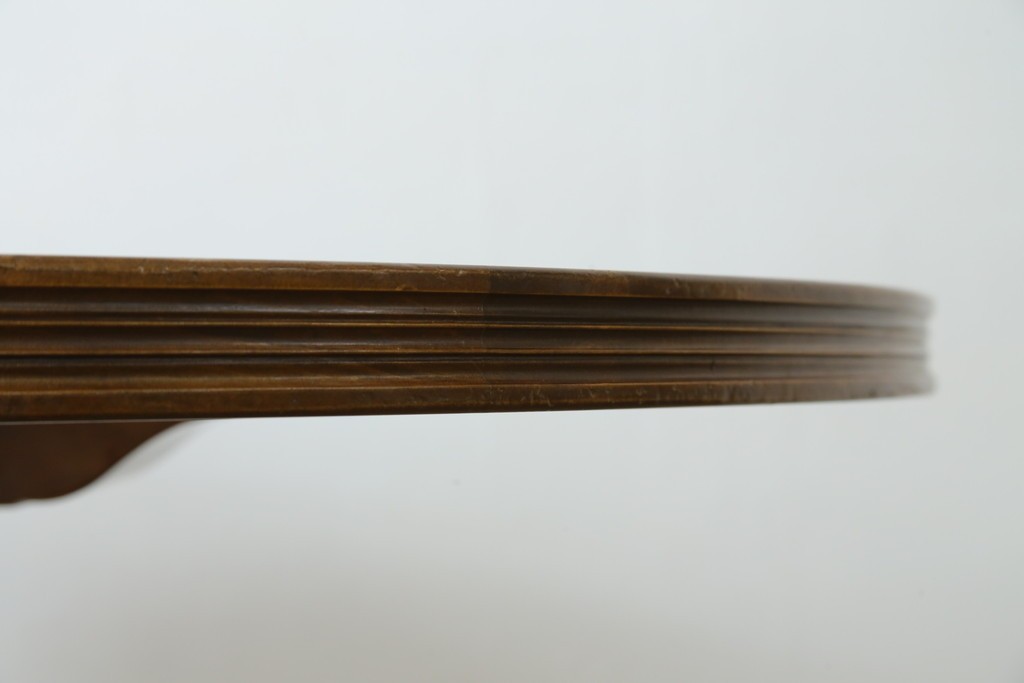 中古　美品　VARO,S.A. VALENTI(バロッサバレンティ)　挽物脚と丸型天板が上品なダイニングテーブル　(R-088197)