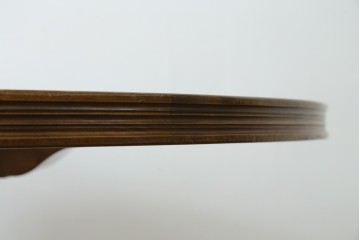 中古　美品　VARO,S.A. VALENTI(バロッサバレンティ)　挽物脚と丸型天板が上品なダイニングテーブル　(R-088197)