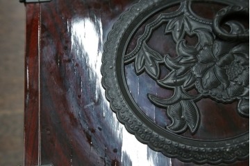 和製ヴィンテージ　仙台箪笥　牡丹金具が存在感を放つ小引き出し　(R-088198)