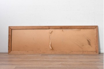 【簡易リペア限定品】イギリスヴィンテージ　ガラス裏文字　SILVERSMITHSのレタリングが目を引く看板　(R-088201)