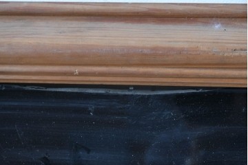 【簡易リペア限定品】　イギリスヴィンテージ　ガラス裏文字　金文字が映える看板　(R-088202)