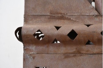 【簡易リペア限定品】　ヴィンテージ　希少! 高さ約2mの特大サイズ!!　モロッコ伝統意匠の空間演出用ランタンオブジェ　(R-088207)
