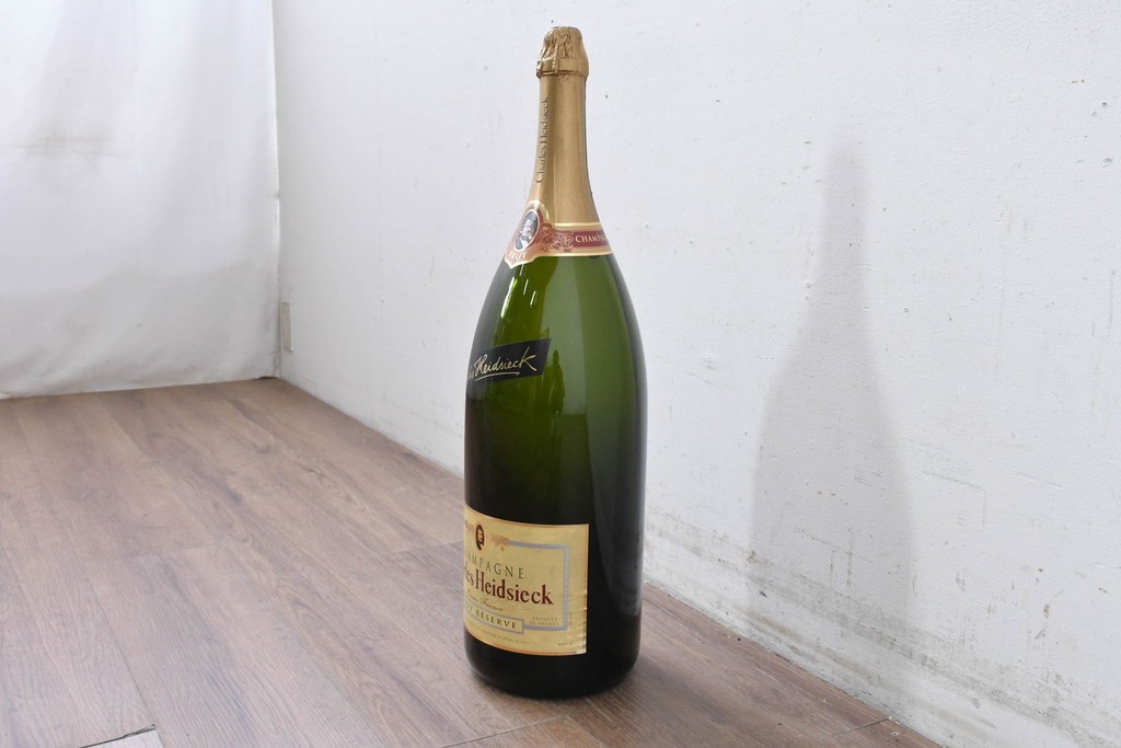 中古　希少!!　フランスの名門シャンパンメゾン　Charles Heidsieck(シャルル・エドシック)　存在感抜群の販促用ボトルオブジェ　(R-088210)