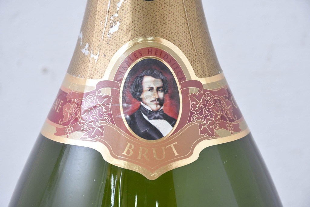 中古　希少!!　フランスの名門シャンパンメゾン　Charles Heidsieck(シャルル・エドシック)　存在感抜群の販促用ボトルオブジェ　(R-088210)