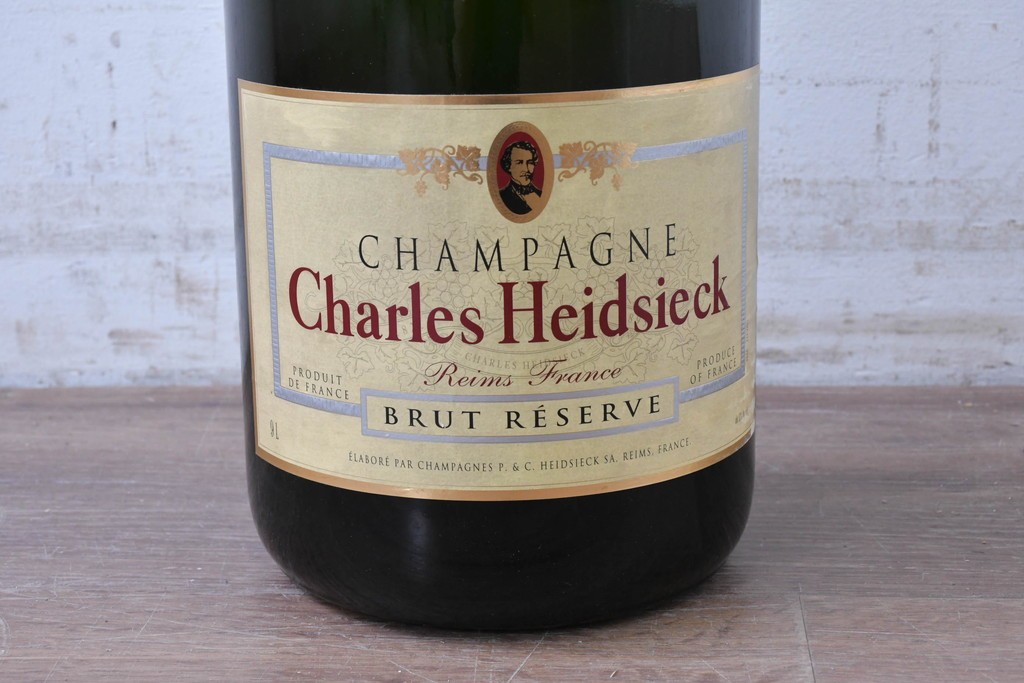 中古　希少!!　フランスの名門シャンパンメゾン　Charles Heidsieck(シャルル・エドシック)　存在感抜群の販促用ボトルオブジェ　(R-088210)