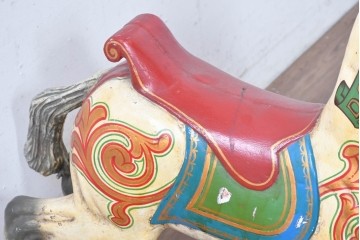 イギリスヴィンテージ　色彩豊かな馬のオブジェ　(R-088213)