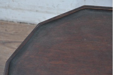 【簡易リペア限定品】　中国ヴィンテージ　八角天板のアンティーク調小盤　(R-088219)