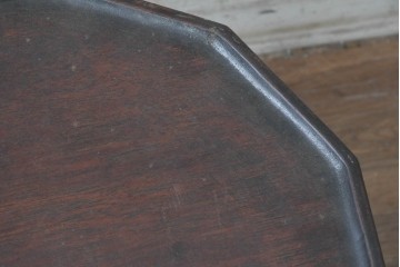 【簡易リペア限定品】　中国ヴィンテージ　八角天板のアンティーク調小盤　(R-088219)