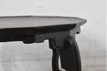 【簡易リペア限定品】　中国ヴィンテージ　八角天板のアンティーク調小盤　(R-088219)