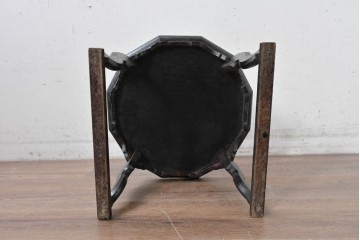 【簡易リペア限定品】　中国ヴィンテージ　八角天板のアンティーク調小盤　(R-088219)