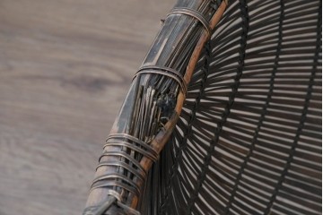 アジアンヴィンテージ　特大サイズの籠2点セット　(R-088221)
