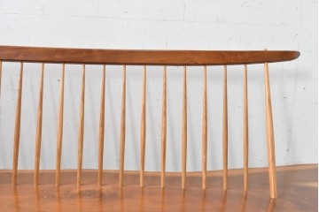 和製ヴィンテージ　ジョージ・ナカシマ(George Nakashima)　素材を活かした造形が魅力のコノイドベンチ　(R-088232)