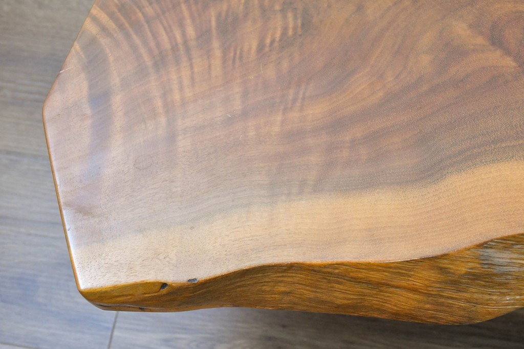 和製ヴィンテージ　ジョージ・ナカシマ(George Nakashima)　素材を活かした造形が魅力のコノイドベンチ　(R-088232)