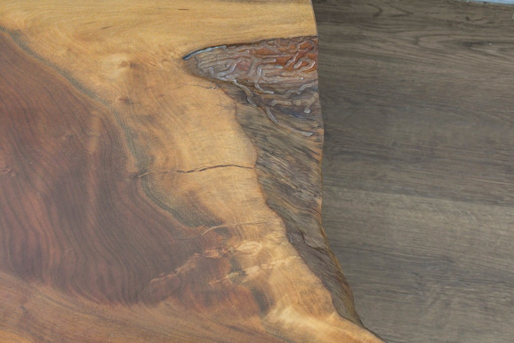 和製ヴィンテージ　ジョージ・ナカシマ(George Nakashima)　素材を活かした造形が魅力のコノイドベンチ　(R-088232)