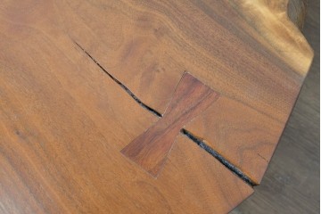 和製ヴィンテージ　ジョージ・ナカシマ(George Nakashima)　素材を活かした造形が魅力のコノイドベンチ　(R-088232)
