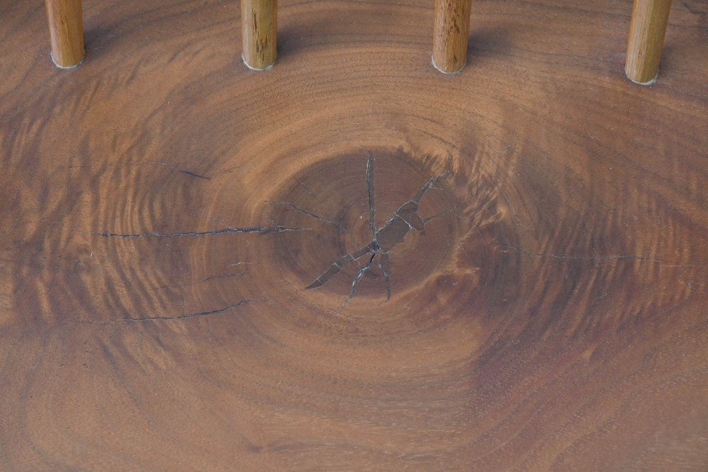 和製ヴィンテージ　ジョージ・ナカシマ(George Nakashima)　素材を活かした造形が魅力のコノイドベンチ　(R-088232)